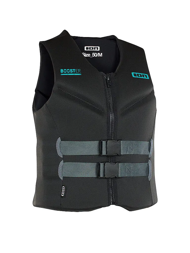 Booster Vest 50N con zip frontale unisex nero | XS