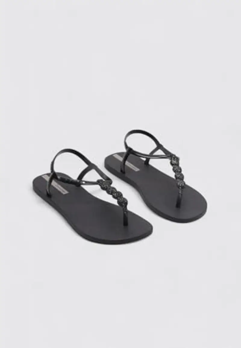 Ipanema 27299-Ipanema Easy On Glow, Infradito Donna, Nero e Bianco, 37 EU miniatura 3