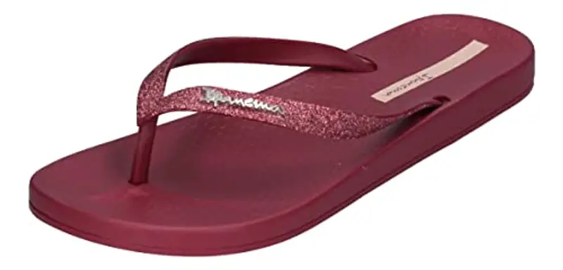 Ipanema Anat Lolita Fem, Infradito Donna, Rosso Glitterato, 42.5 EU