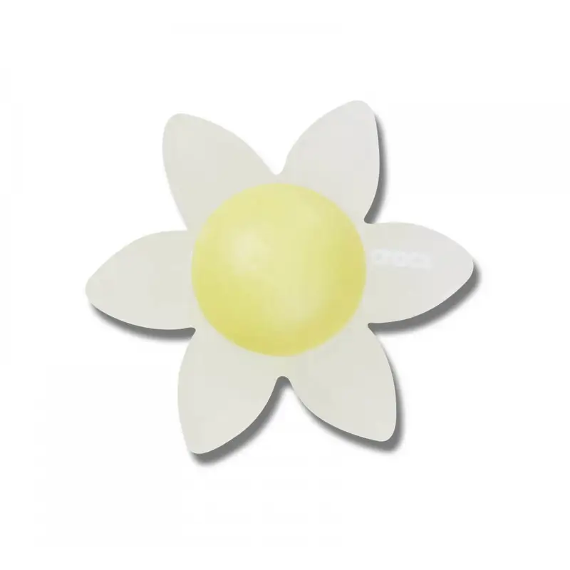 Iridescent flower with yellow