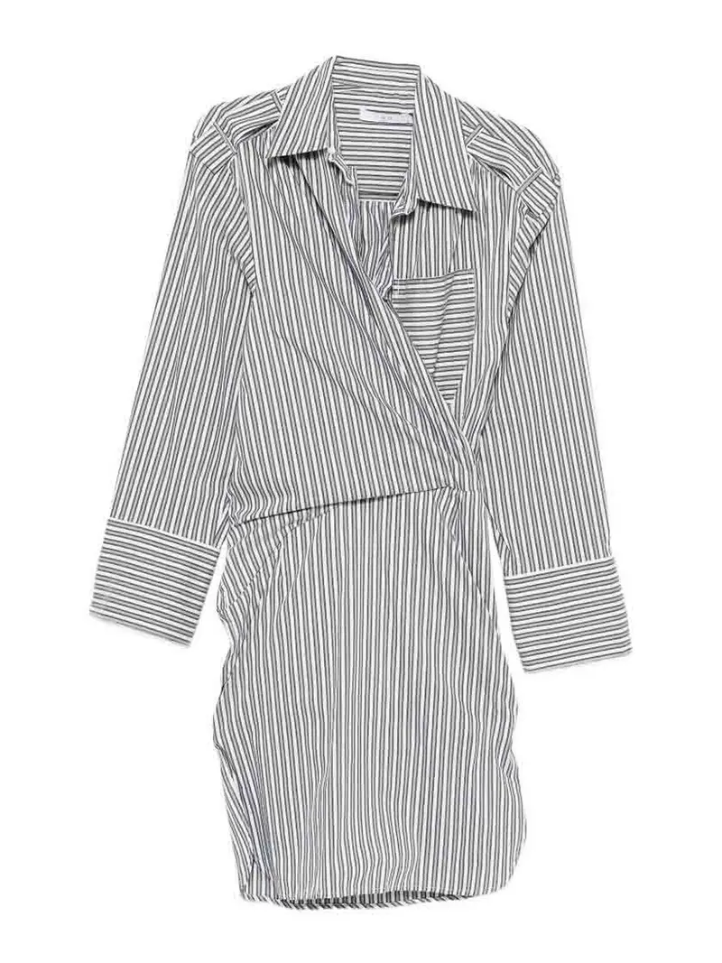 Abito in cotone a righe Lazul Blu