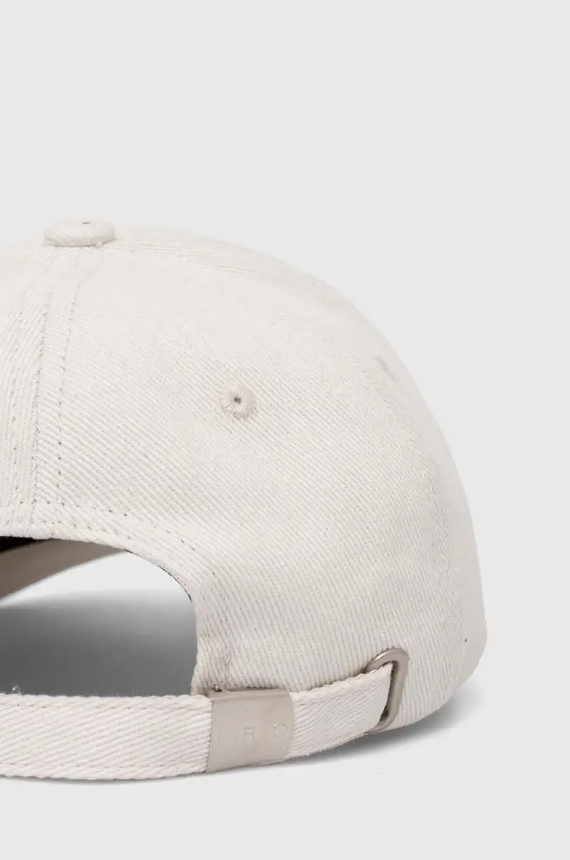 berretto da baseball in cotone colore bianco con applicazione miniatura 2