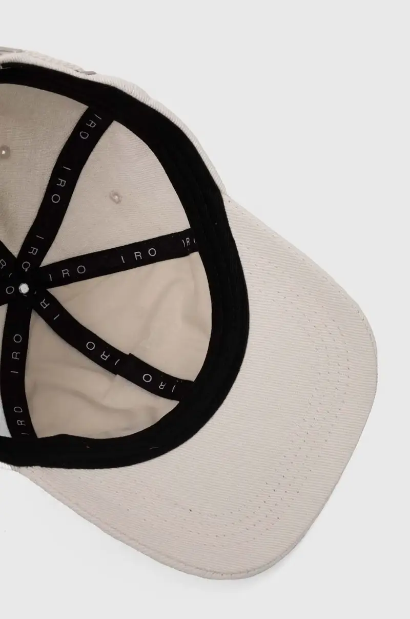 berretto da baseball in cotone colore bianco con applicazione miniatura 3