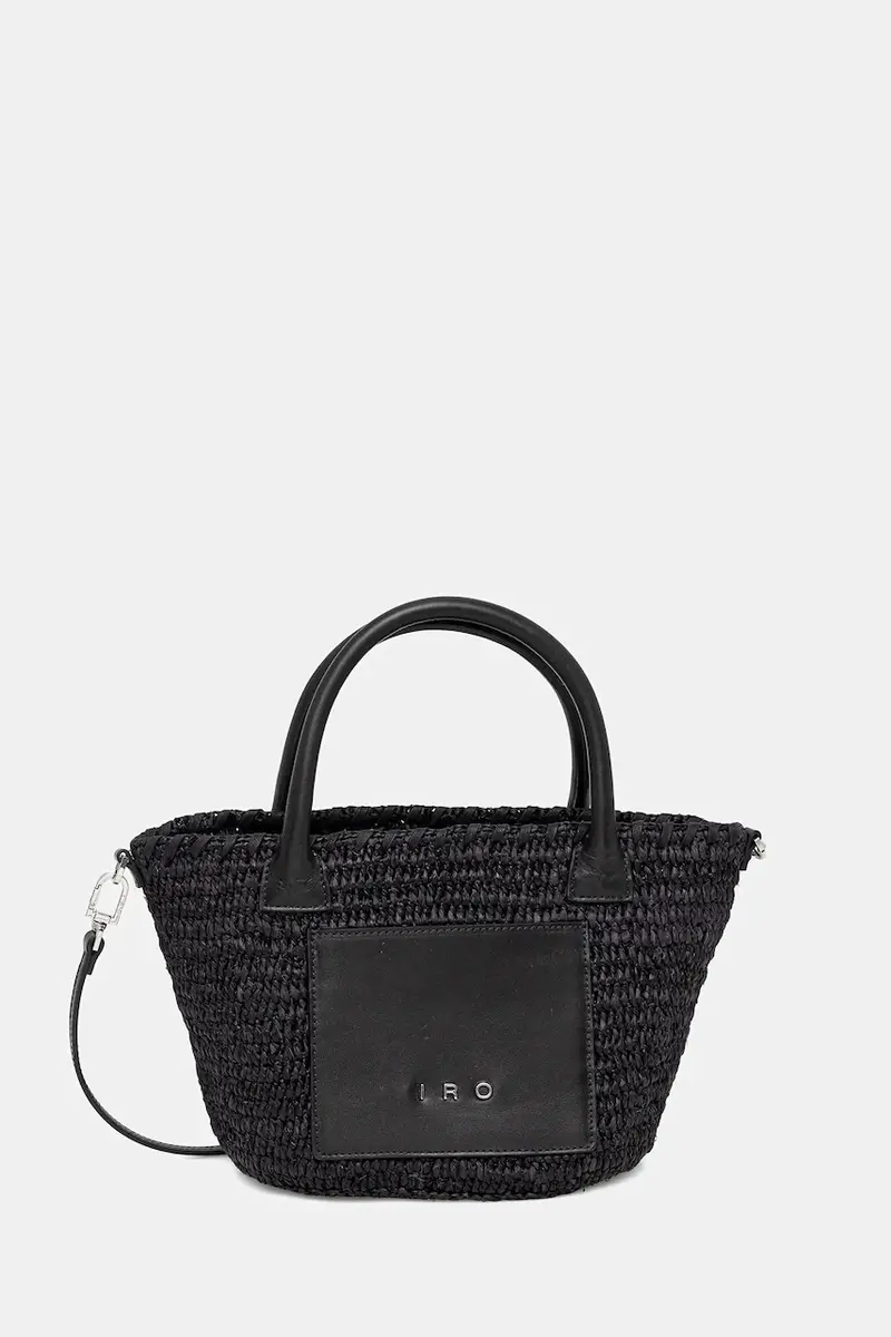 borsa in rafia colore nero WM44NARCY