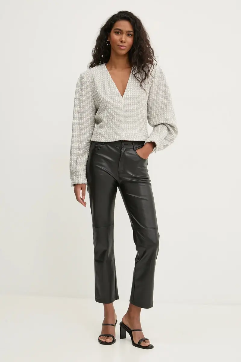 camicetta con aggiunta di lana colore beige WM16JILLA miniatura 2