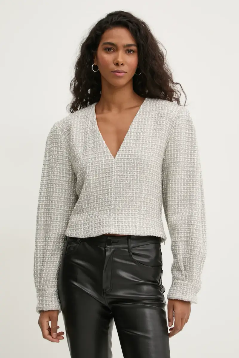 camicetta con aggiunta di lana colore beige WM16JILLA