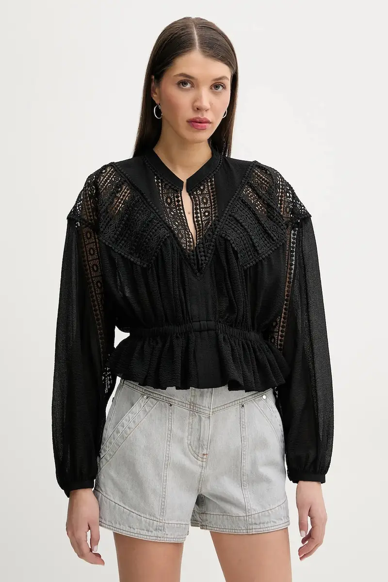 camicetta donna colore nero WP16RIXI