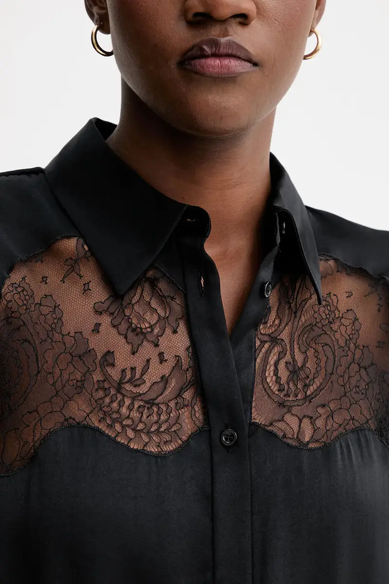 camicia donna colore nero WP18BASLAN miniatura 5