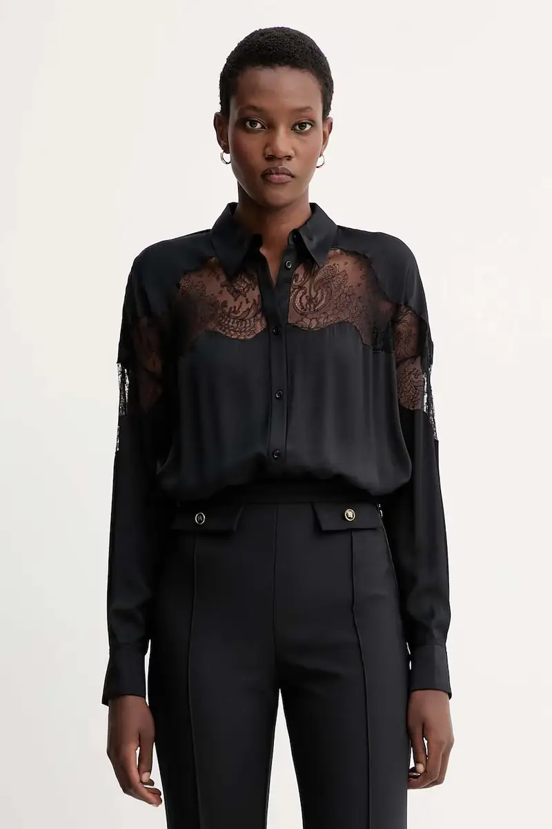 camicia donna colore nero WP18BASLAN