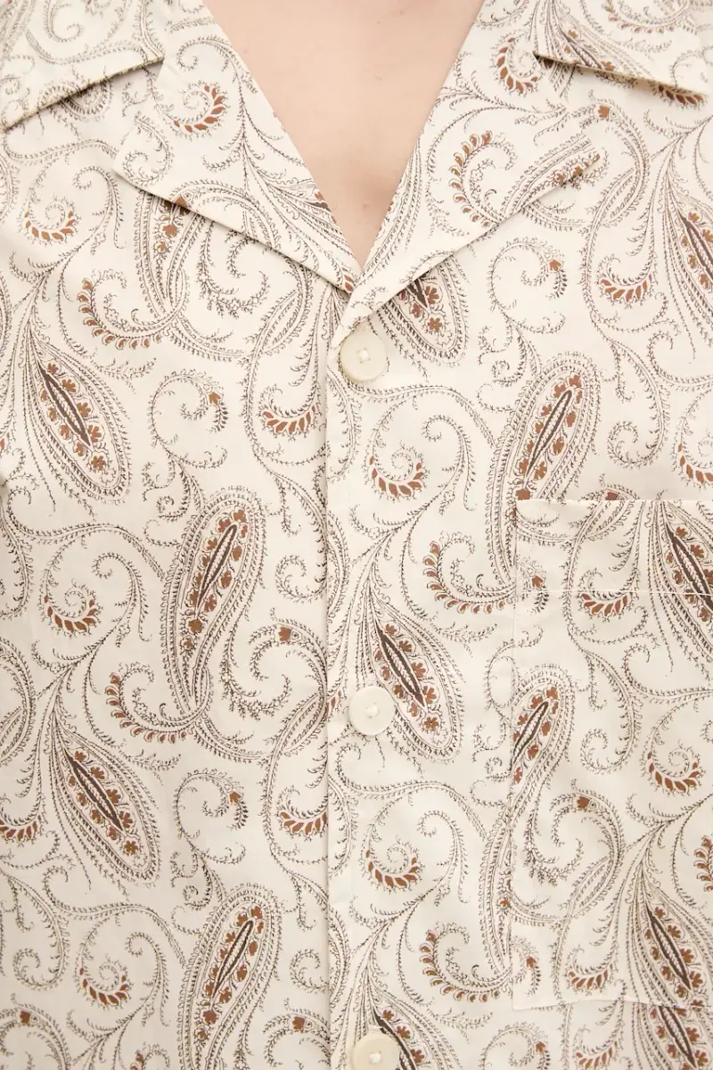 camicia in cotone uomo colore beige MP18CONSTANS miniatura 5