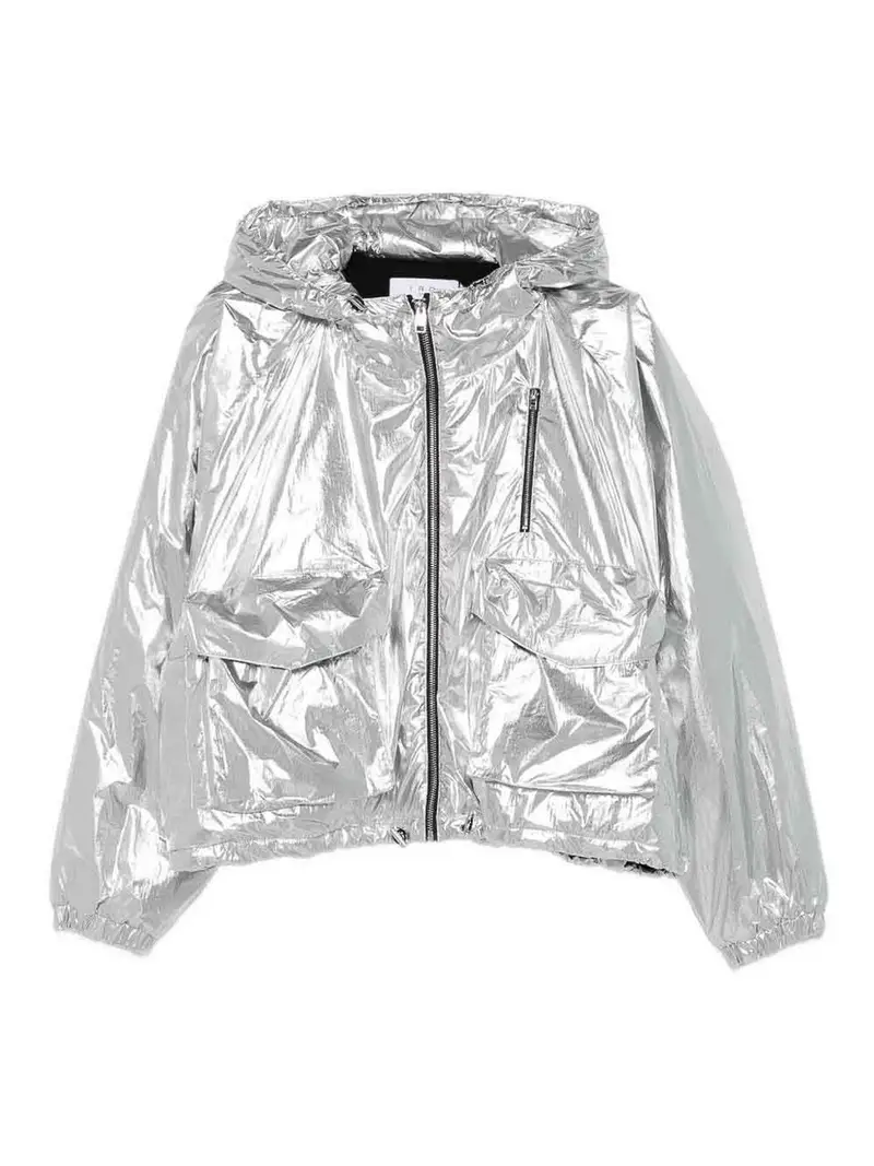 Giacca con cappuccio Gonie Argento