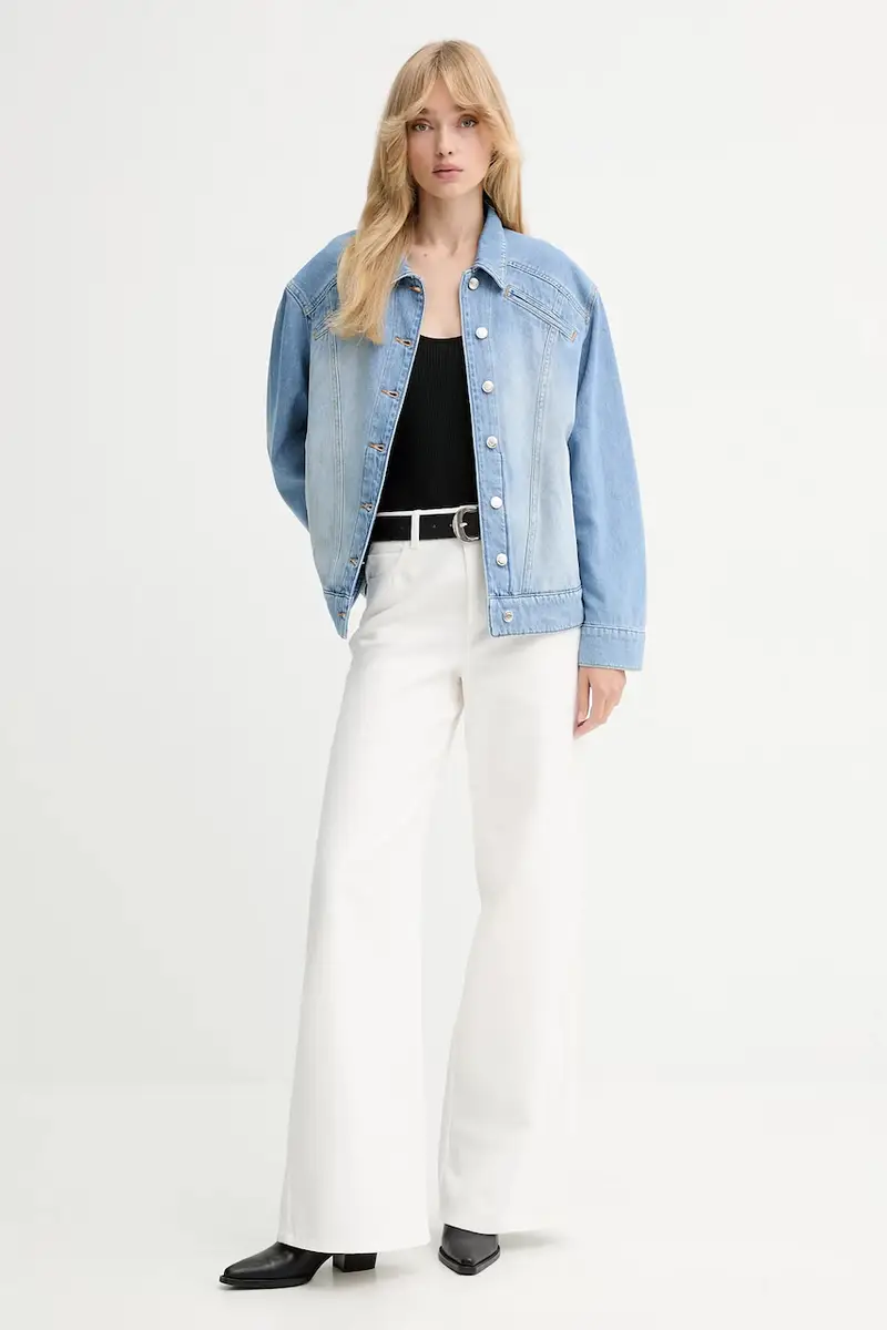 giacca di jeans colore blu WP07ULISEA miniatura 2