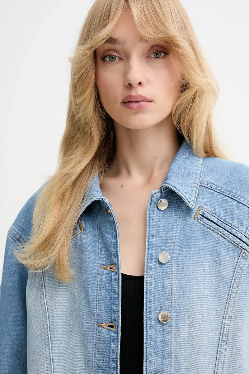 giacca di jeans colore blu WP07ULISEA miniatura 4