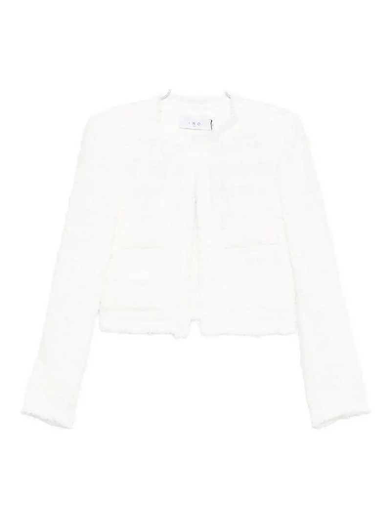 Giacca di miscela di cotone sacira Bianco