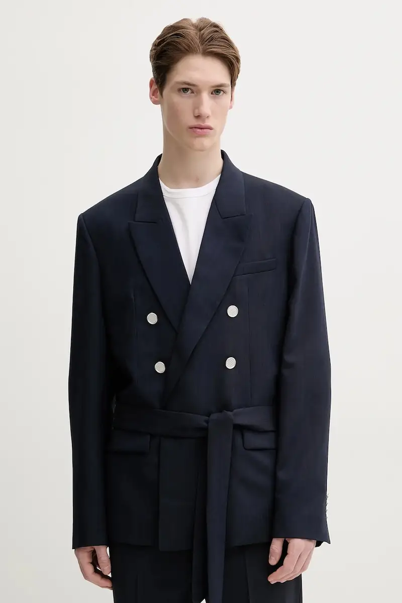 giacca in lana uomo colore blu navy MP07UBERT