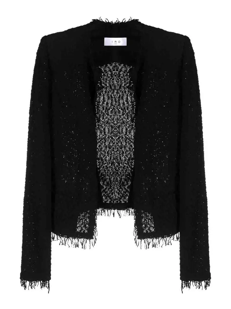 Giacca in misto cotone Shawani Nero