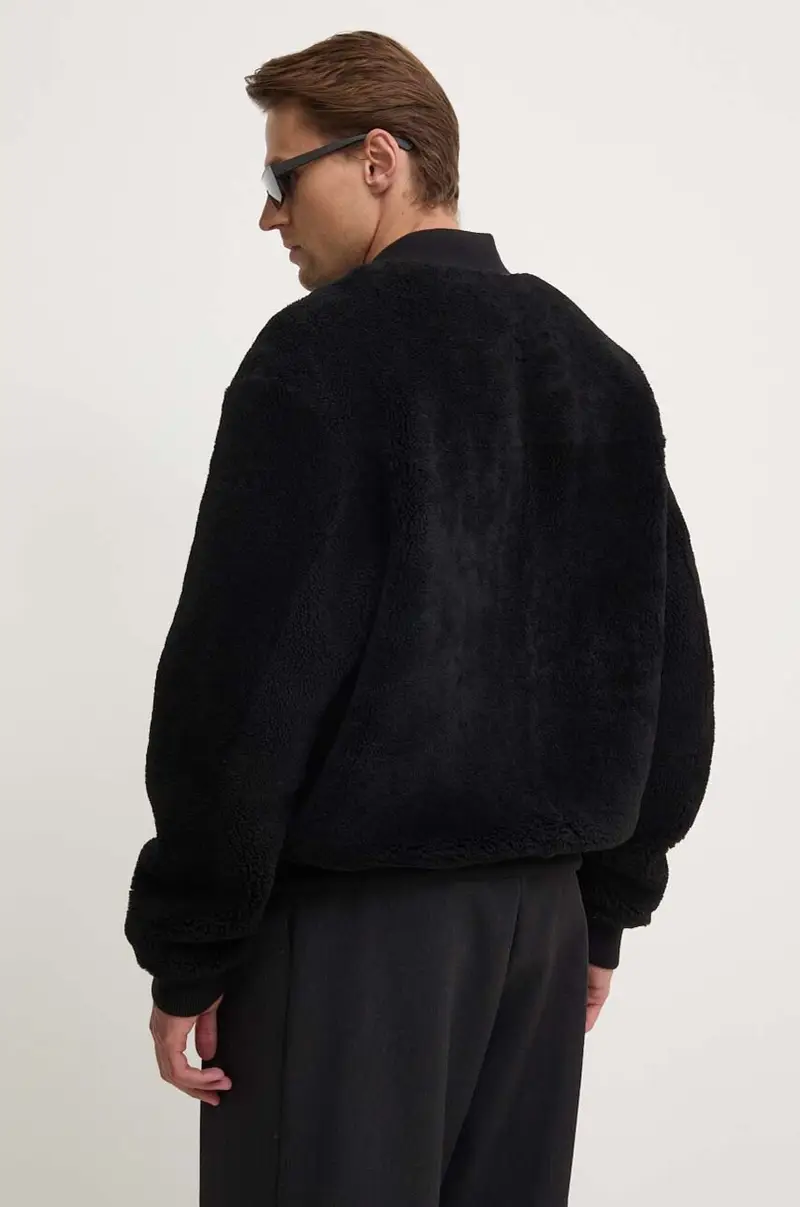 giacca in pelle duble face colore nero MP137MIEKO miniatura 4