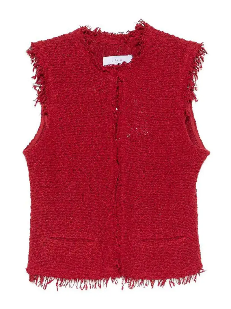 Gilet in cotone Shanny Rosso