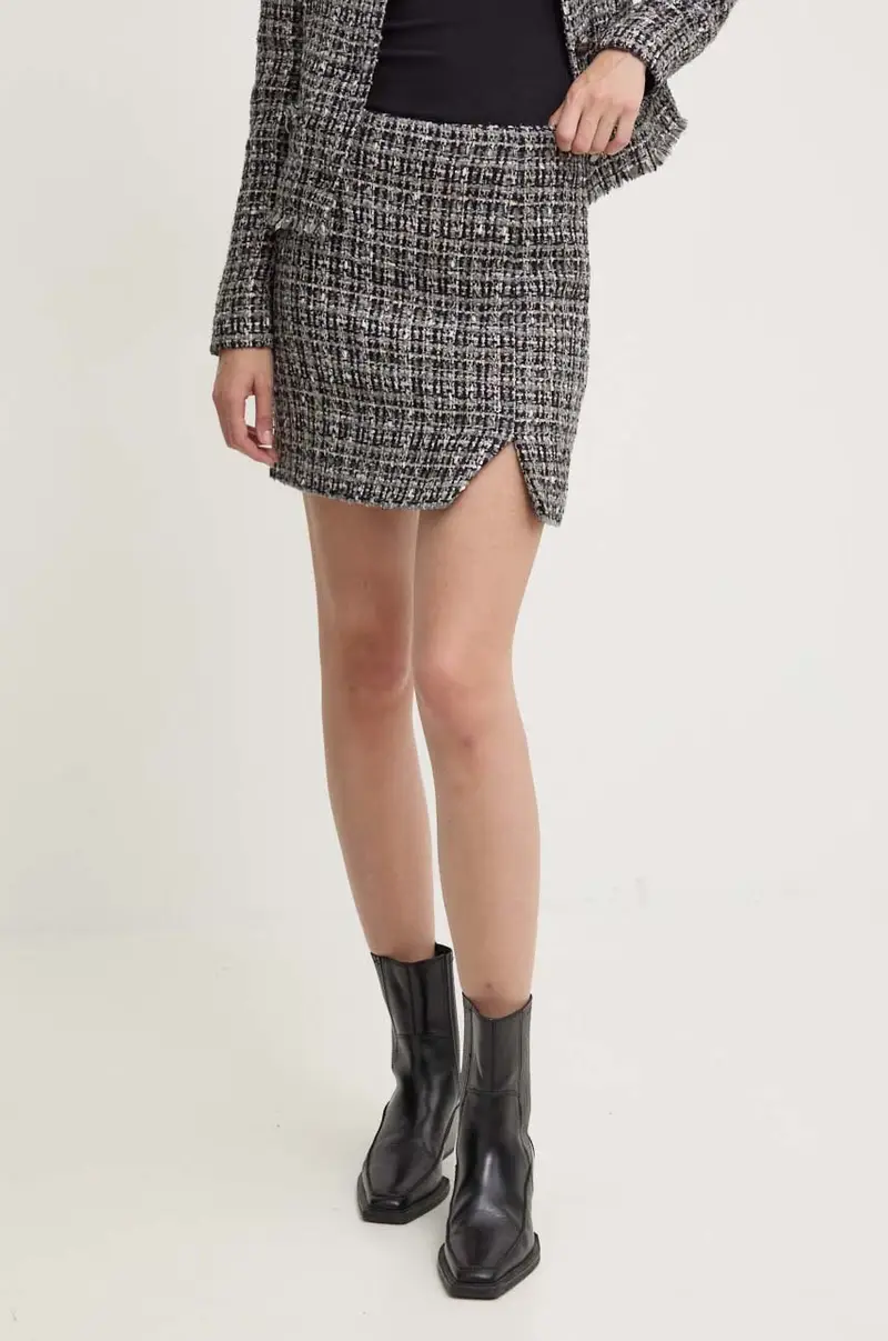 gonna con aggiunta di lana colore grigio WP31BRYAN