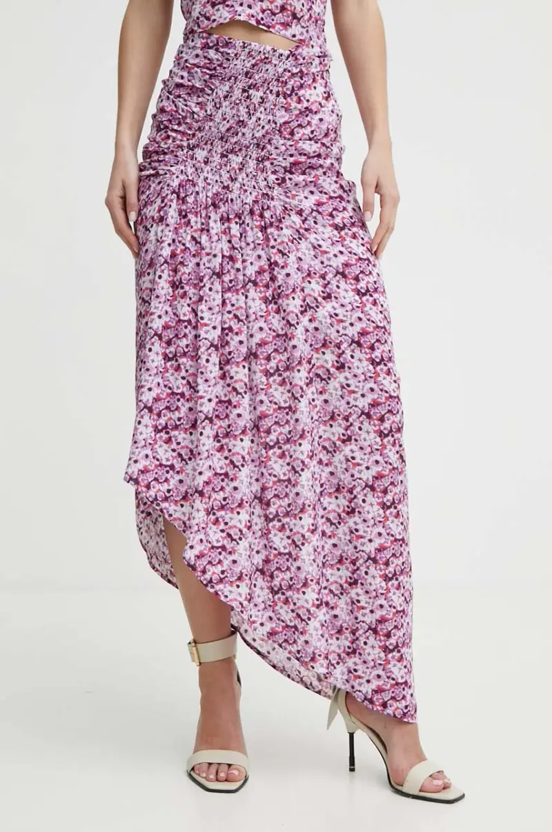 gonna con aggiunta di seta Multicolore miniatura 2