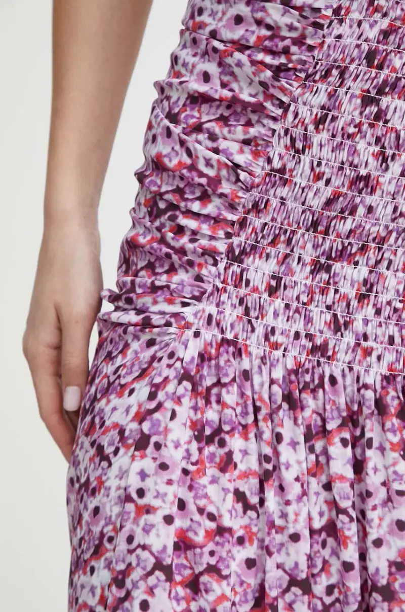 gonna con aggiunta di seta Multicolore miniatura 4