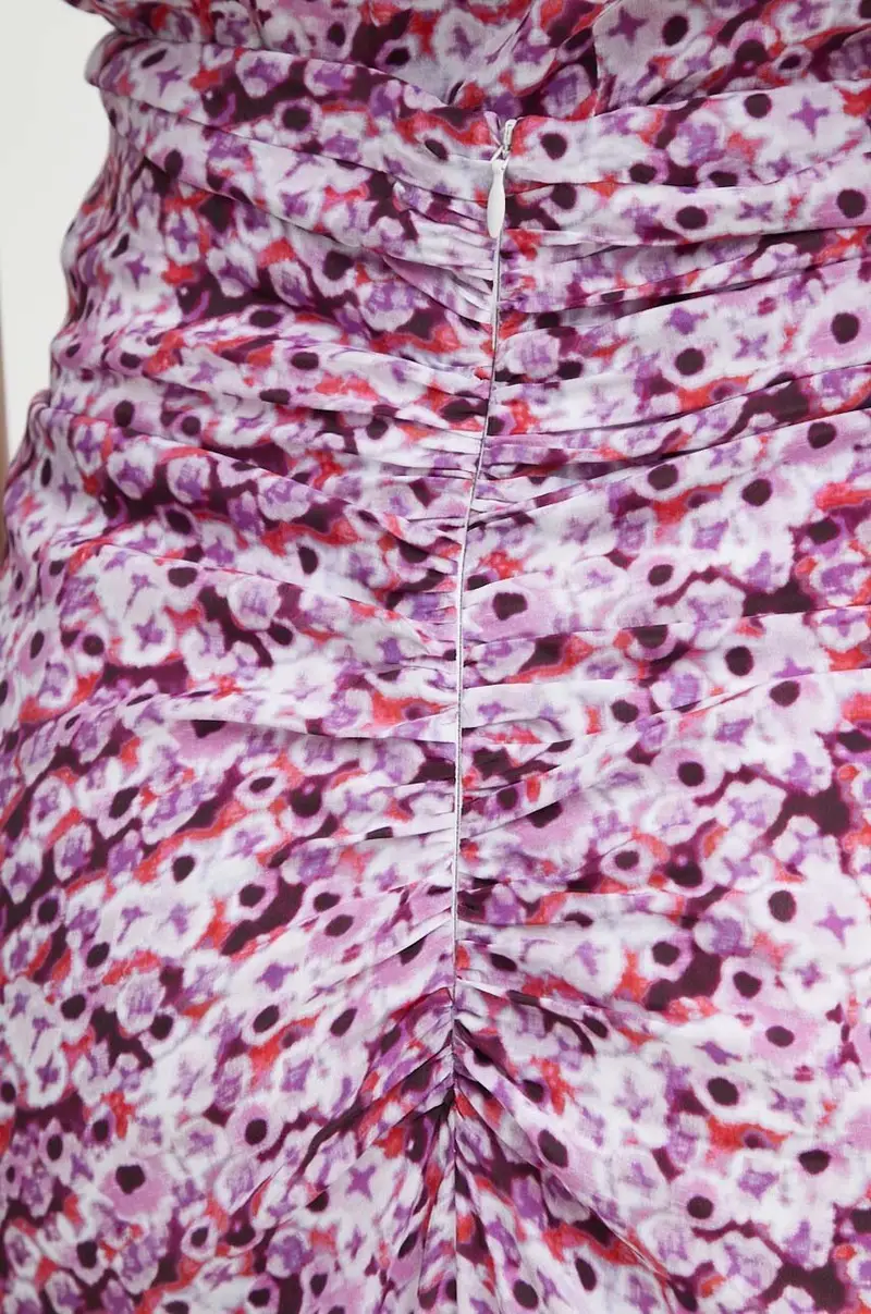 gonna con aggiunta di seta Multicolore miniatura 5