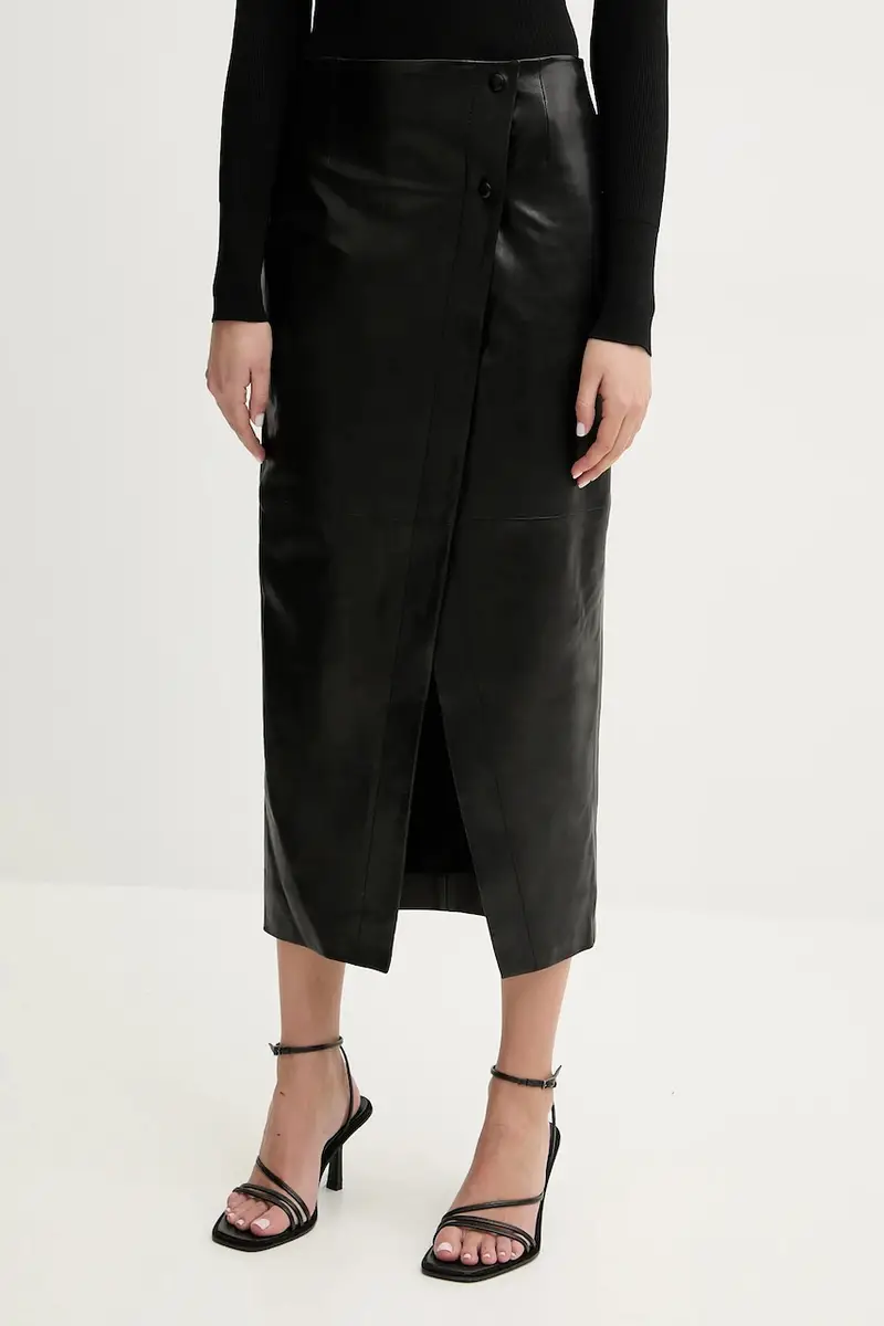 gonna in pelle colore nero WP31CASSILDE
