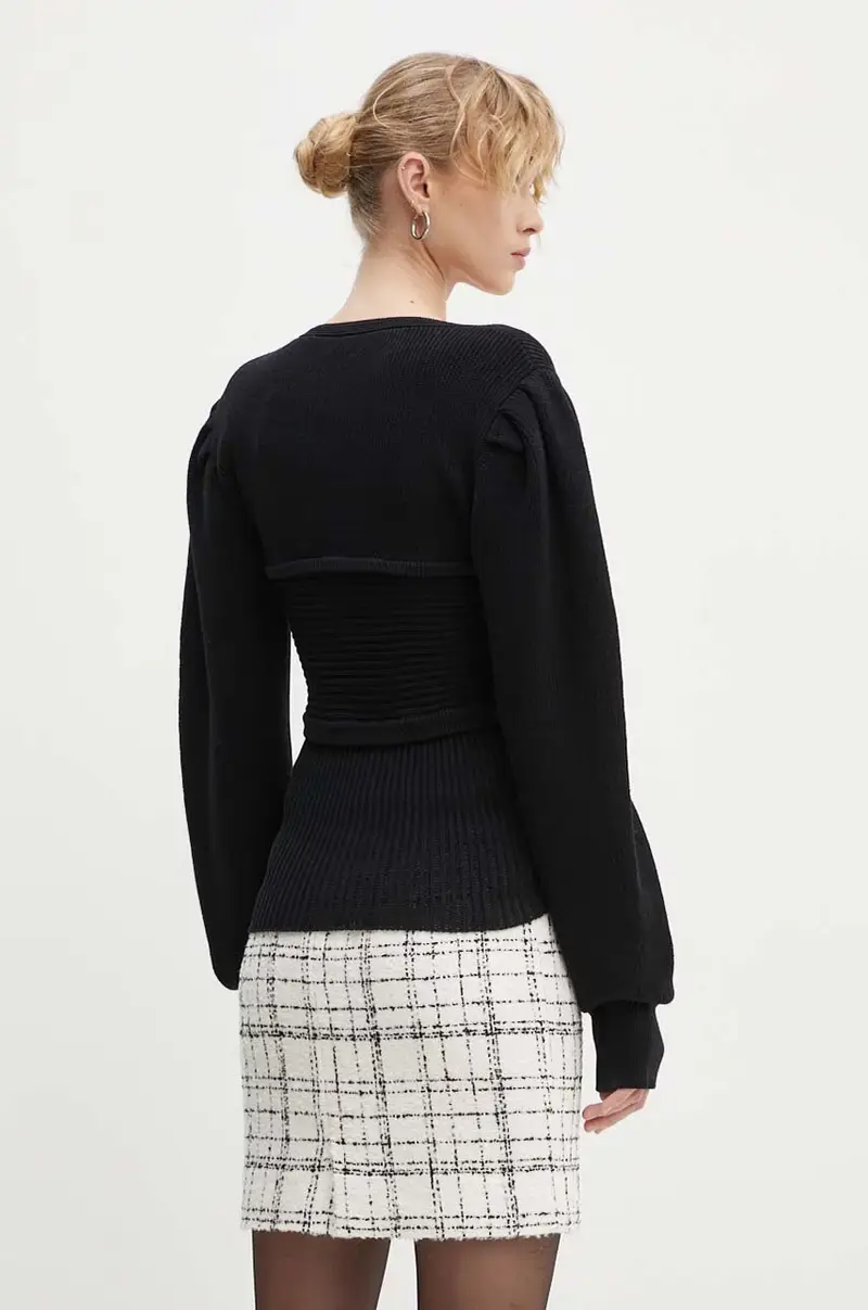 maglione donna colore nero WP12DELVINA miniatura 3