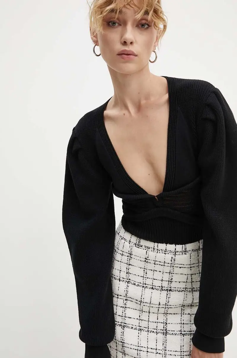 maglione donna colore nero WP12DELVINA miniatura 4