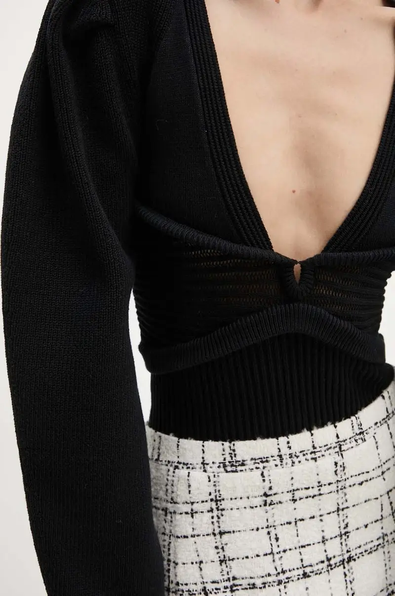 maglione donna colore nero WP12DELVINA miniatura 5