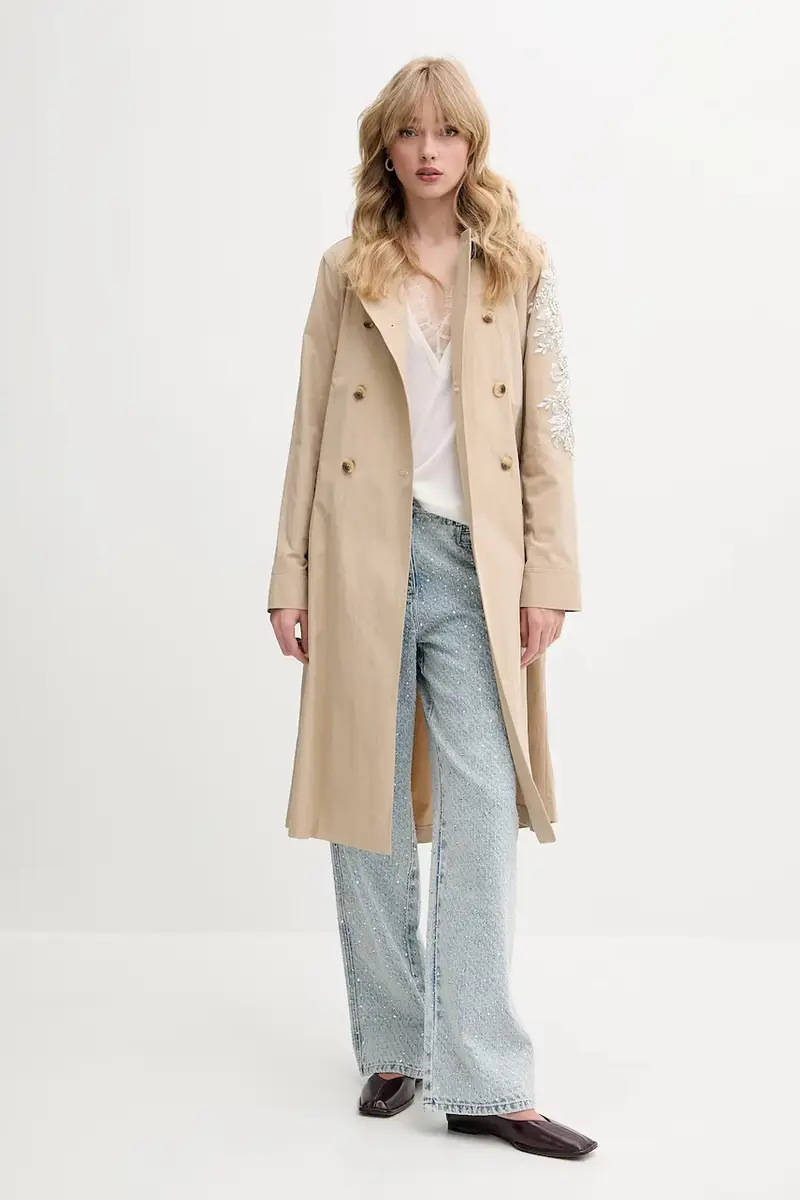 maglione in lana colore nero Beige miniatura 2