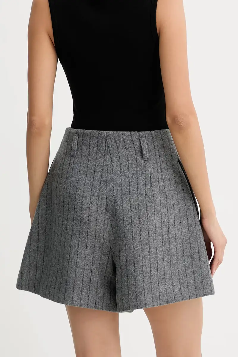 pantaloncini con lana WM30NIRIA colore grigio NIRIA miniatura 3