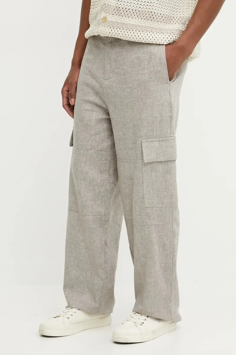 pantaloni in lino uomo colore beige MP23ADRIANO