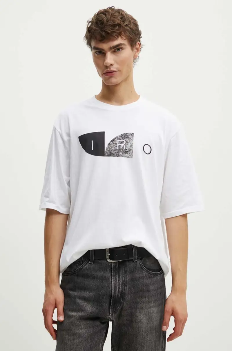 IRO T-shirt Uomo Bianco 3766006 miniatura 4