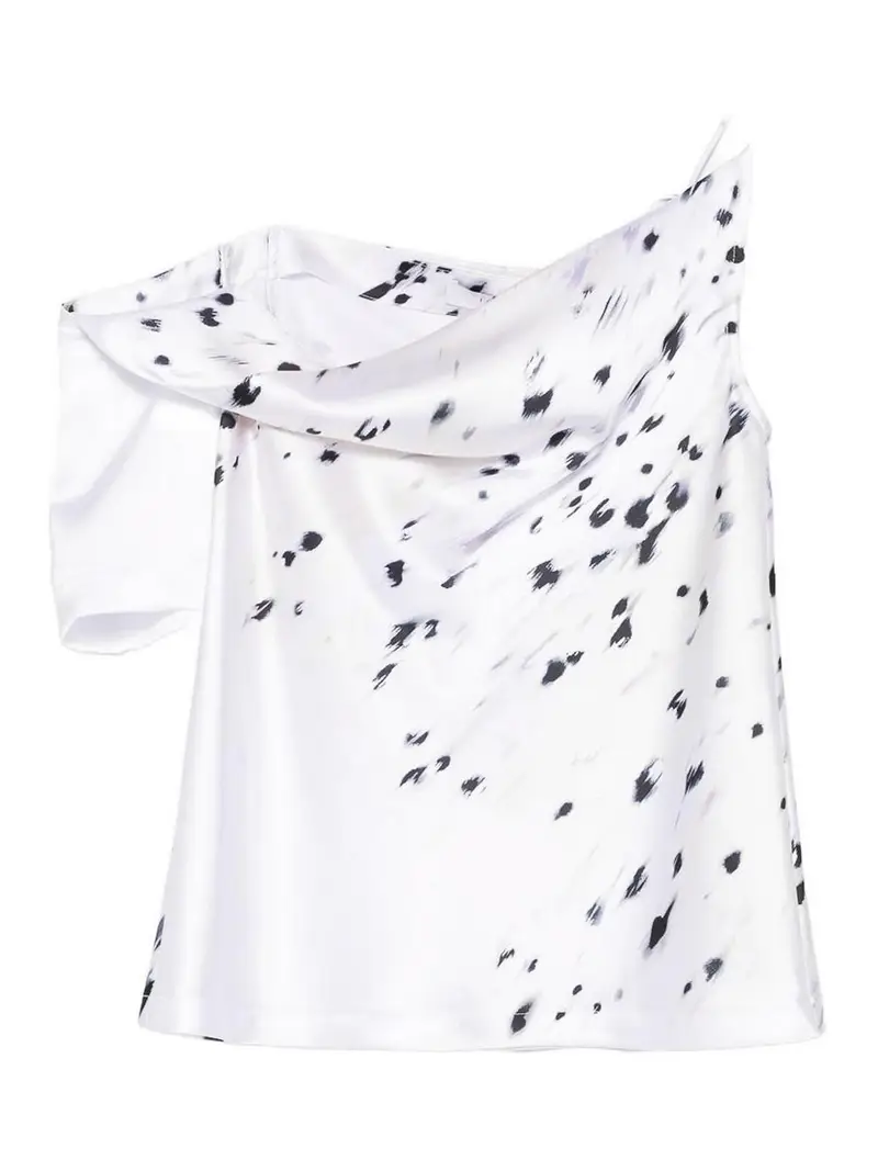 Top stampato Venuzia Grigio