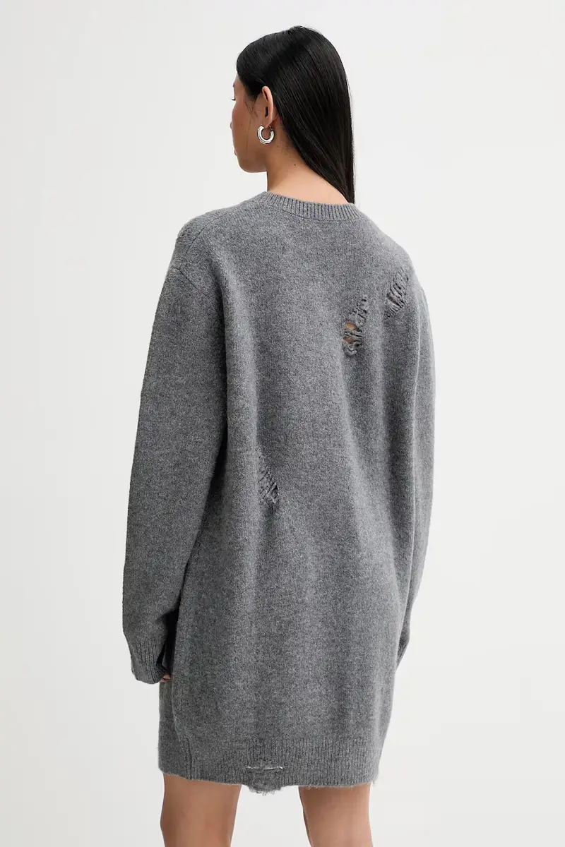 vestito con lana WM33TONINA Grigio miniatura 3