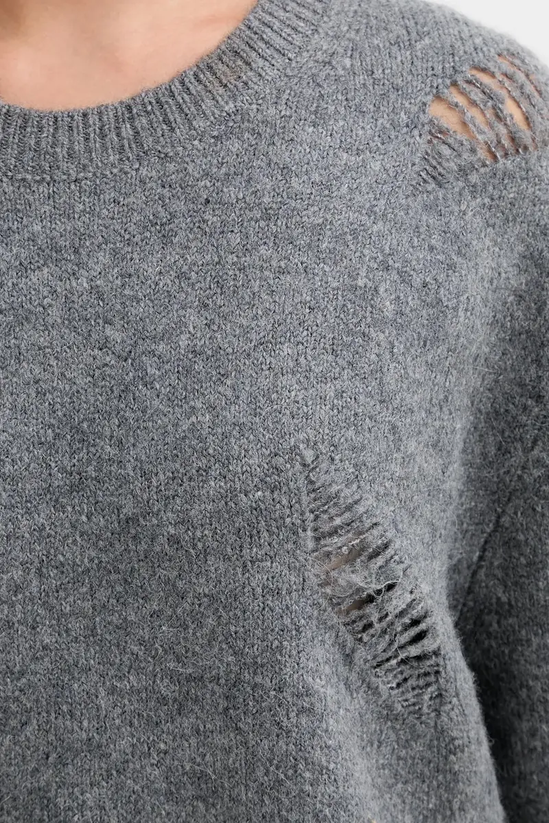 vestito con lana WM33TONINA Grigio miniatura 5