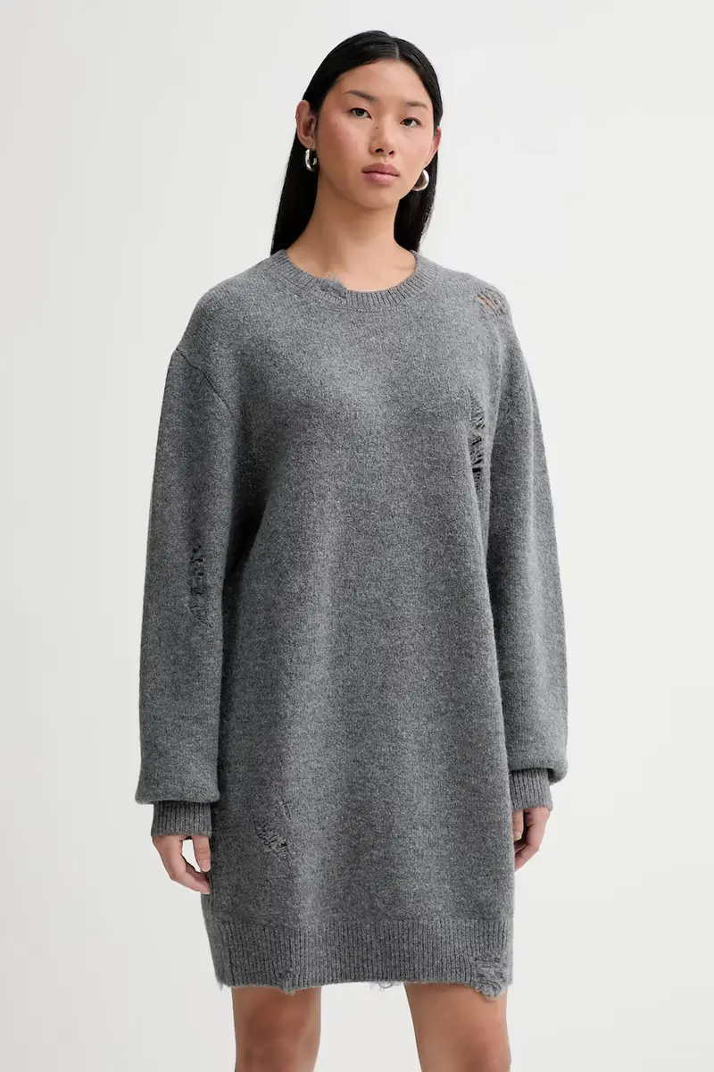 vestito con lana WM33TONINA Grigio