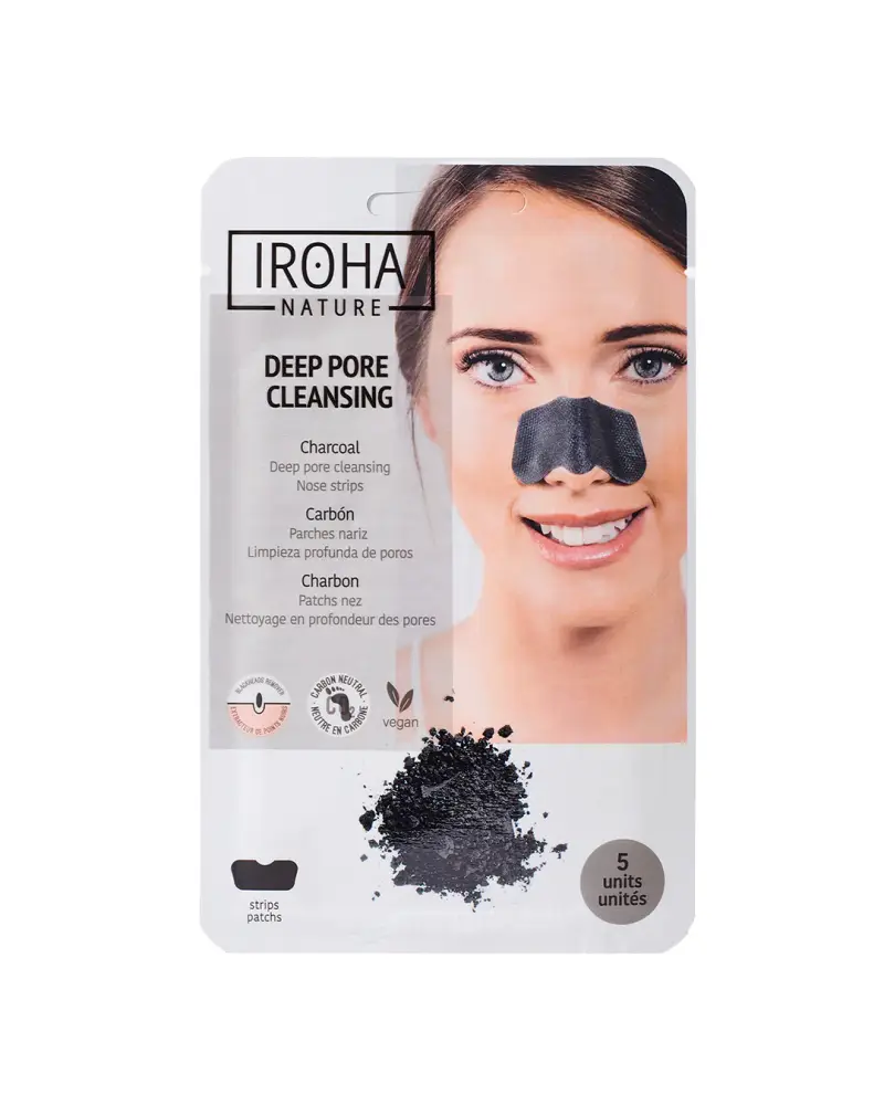 Iroha Nature - 5 patchs pulizia profonda dei pori con carbone attivo
