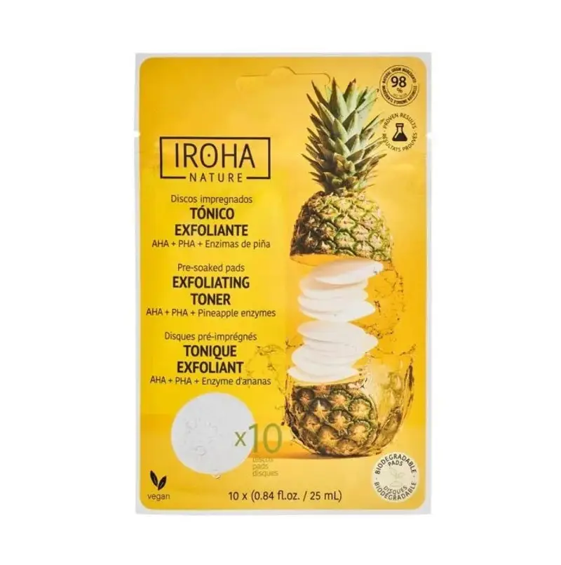 Iroha Toner Pads Exfoliante Ananas 10PZ
