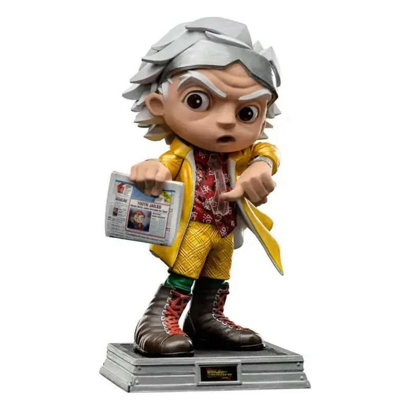 Statuetta da collezione di Ritorno al futuro ii Iron Studios Mini Co Doc Brown