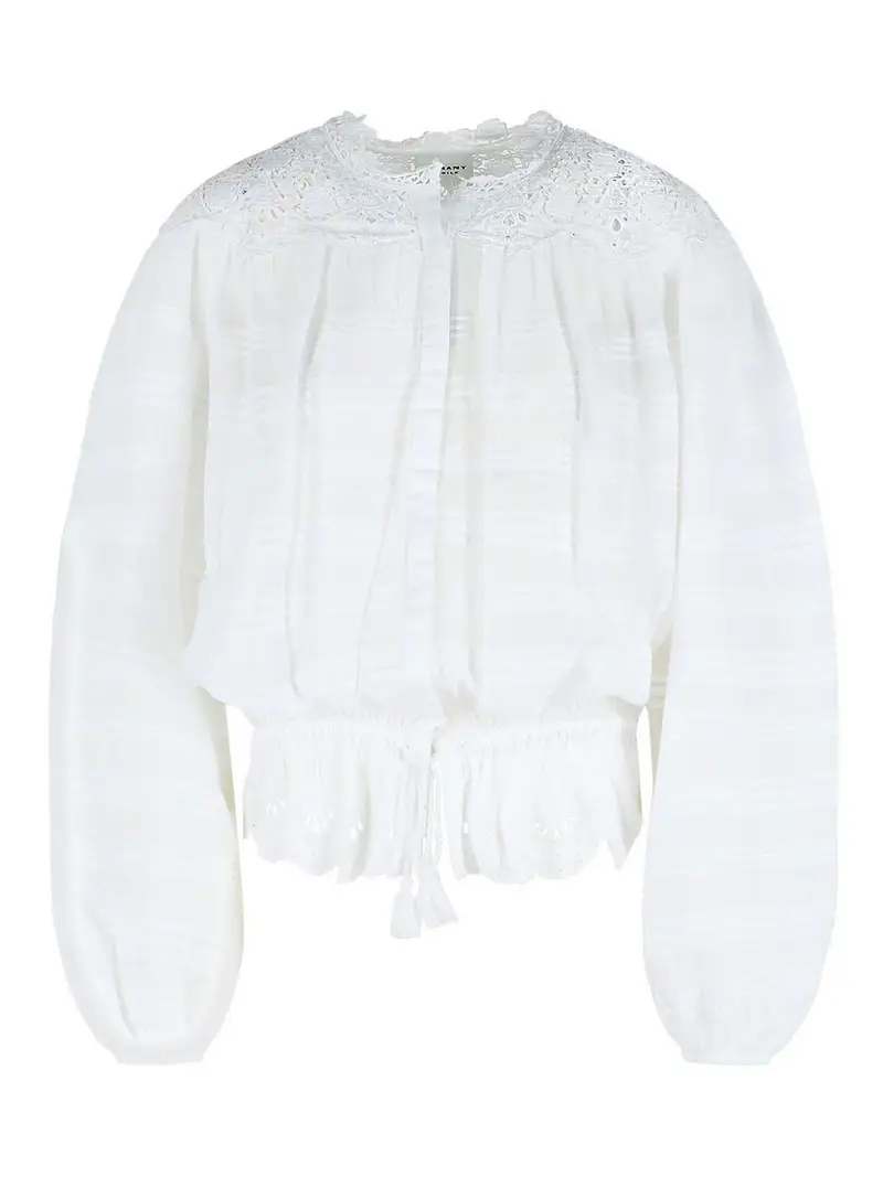 Camicia Polly in cotone bianco