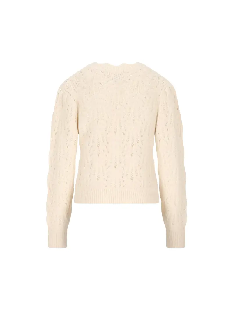 Maglia In Baby Cashmere BEIGE miniatura 2