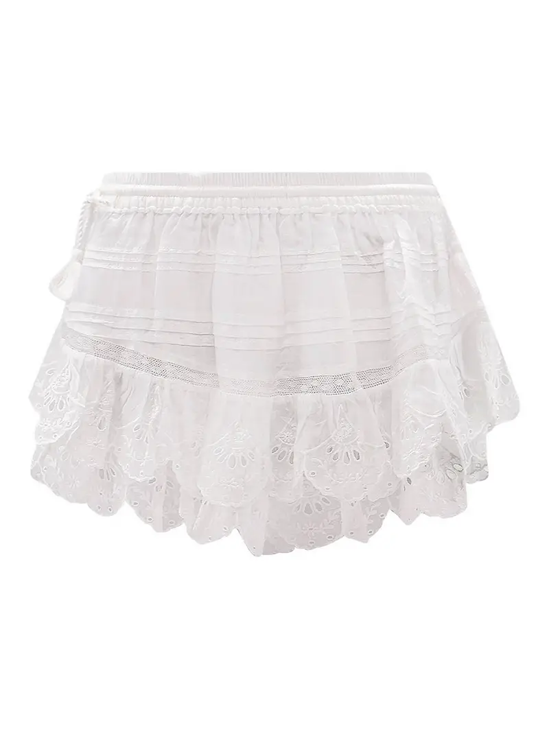 Shorts Puria In Cotone Organico Bianco