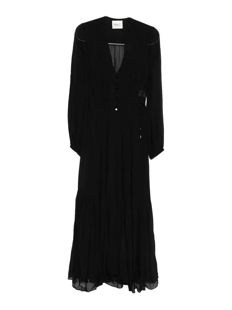 Vestito Midi Briane Plissettato Nero