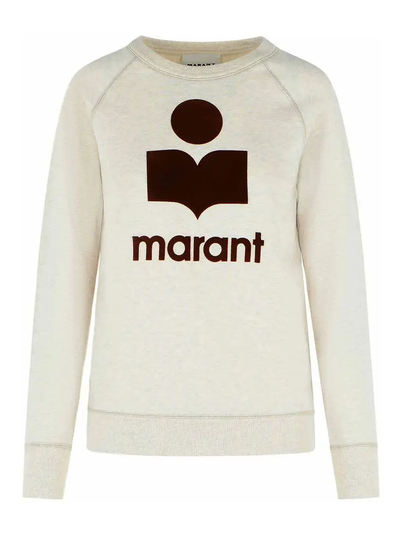 Felpa Millyny In Cotone Misot EcrÃ¹ Beige