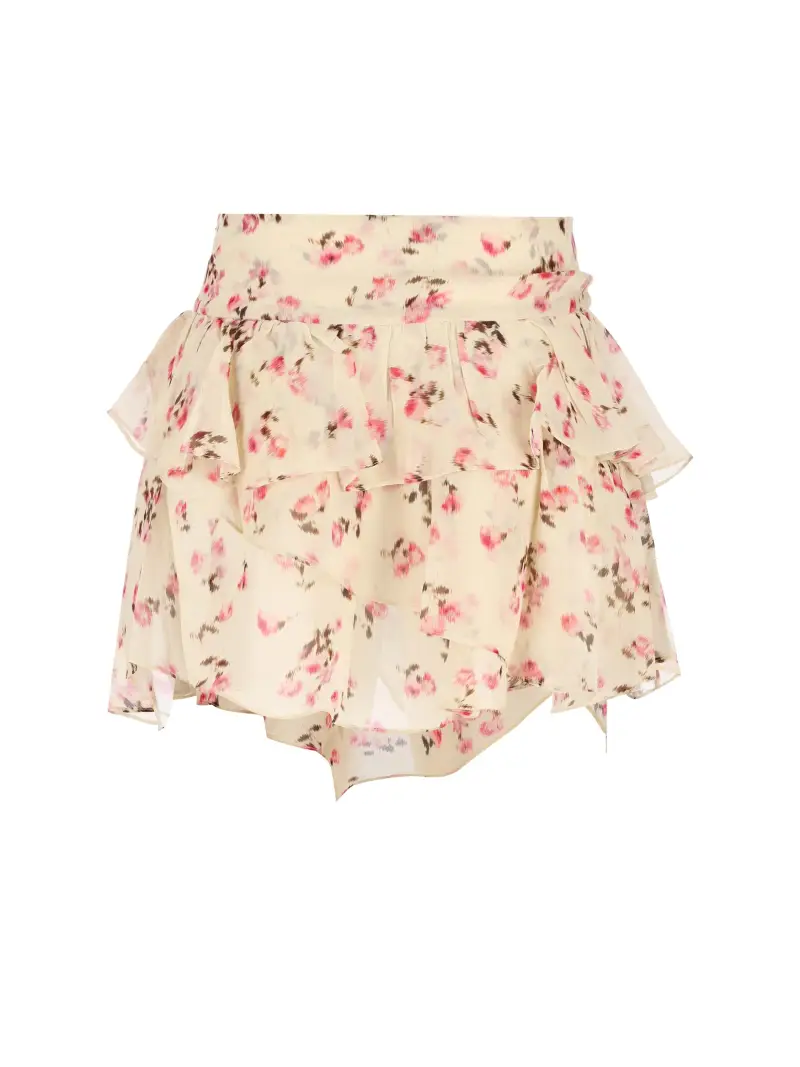 Gonna Con Volant BEIGE