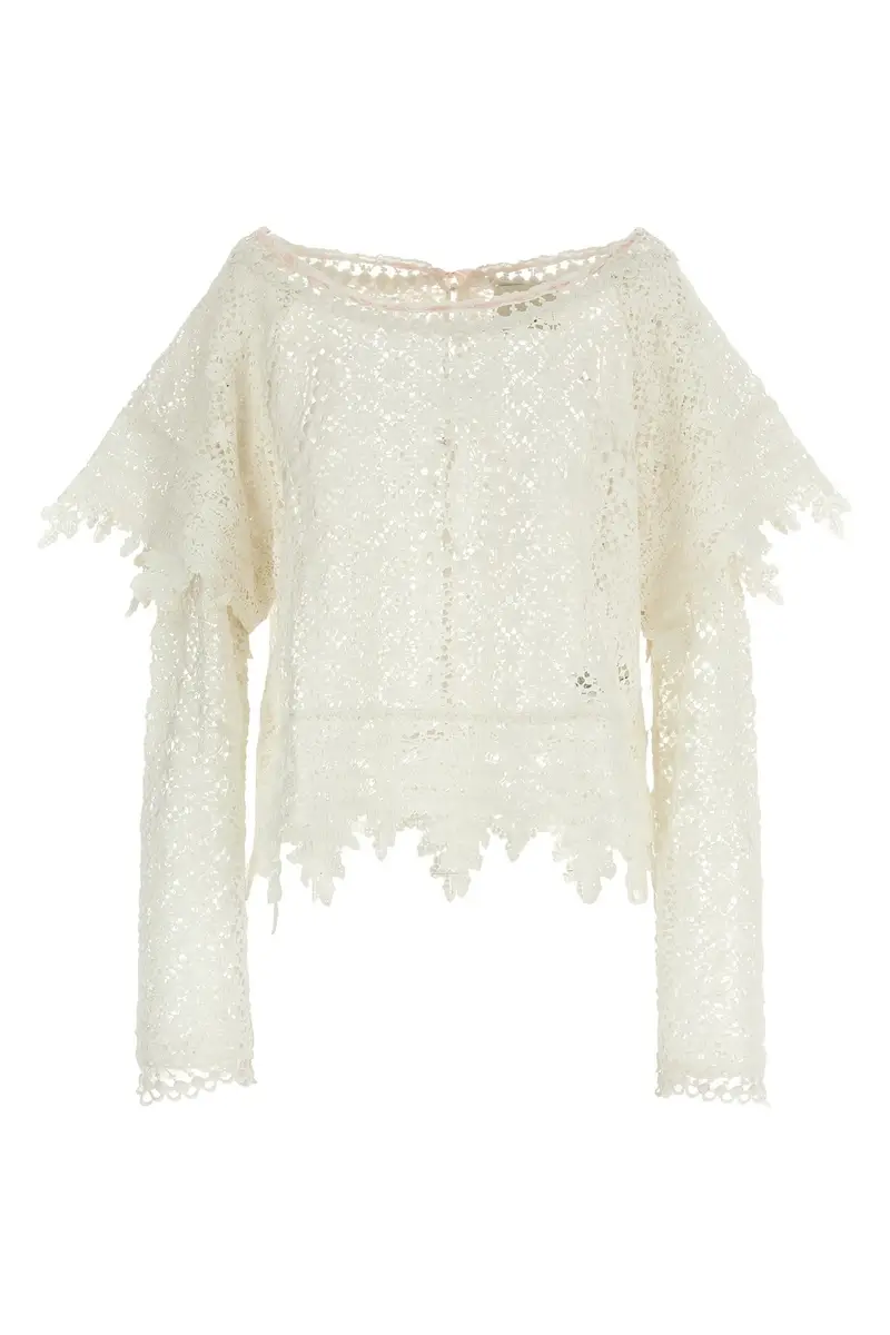 Isabel Marant Maglia Hyliana Bianco in cotone