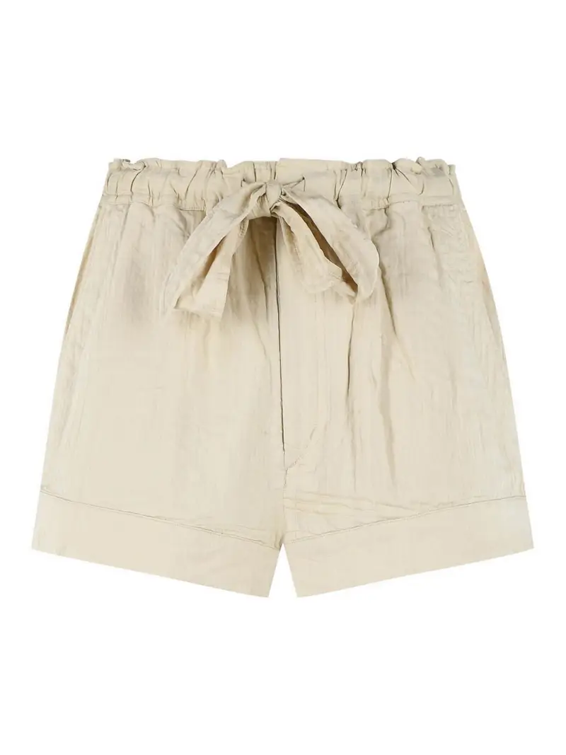 Shorts Birva In Misto Cotone Beige