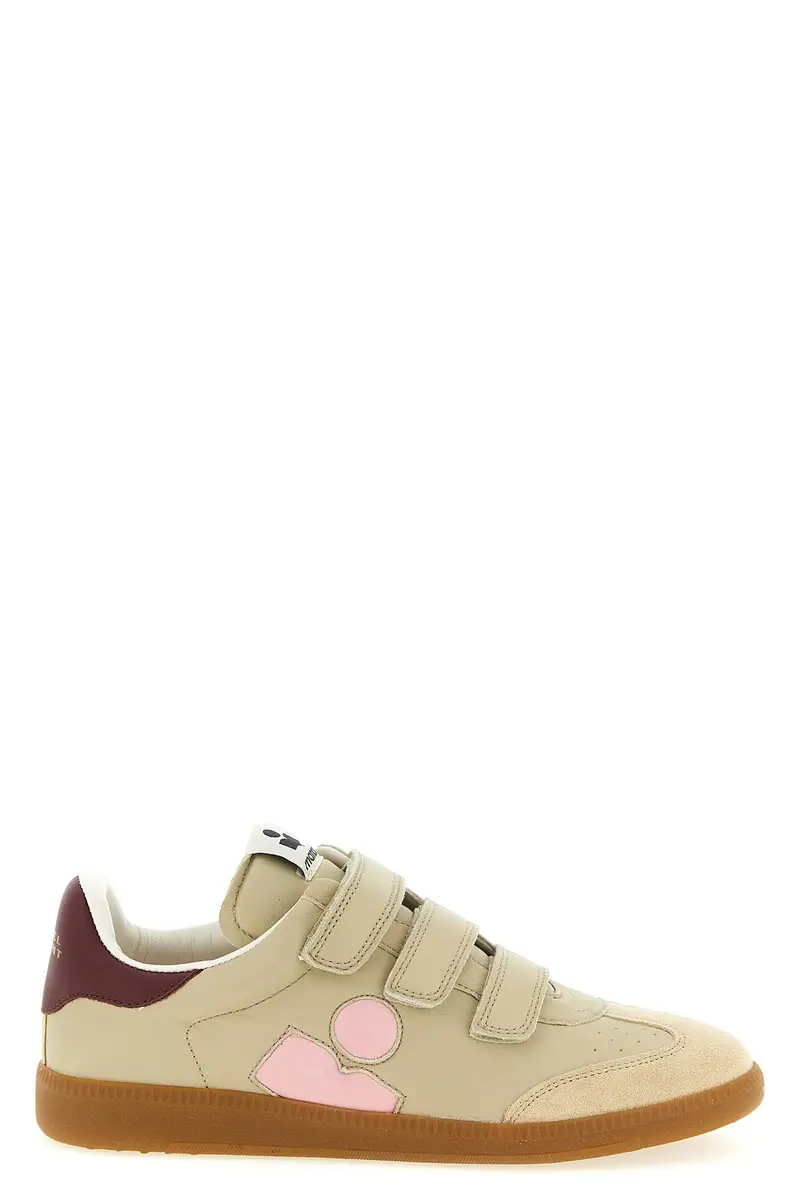 Isabel Marant Sneakers beige con cinturini regolabili